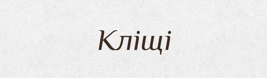 Кліщі — Тлумачний словник української мови