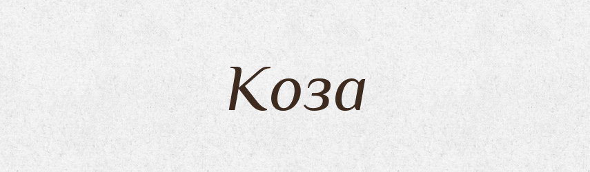 Коза — Тлумачний словник української мови