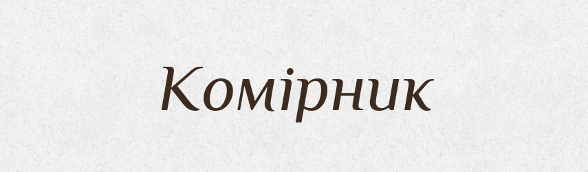 Комірник — Тлумачний словник української мови