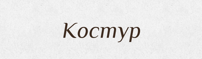 Костур — Тлумачний словник української мови