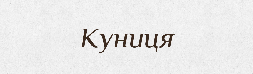Куниця — Тлумачний словник української мови