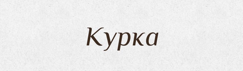 Курка — Тлумачний словник української мови