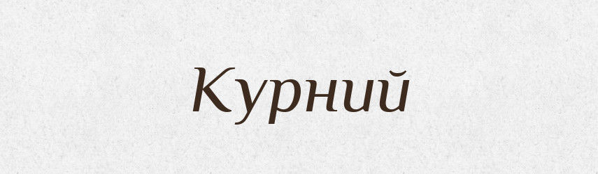 Курний — Тлумачний словник української мови
