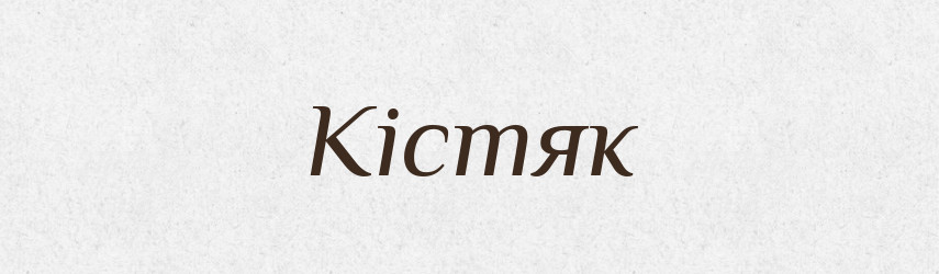 Кістяк — Тлумачний словник української мови