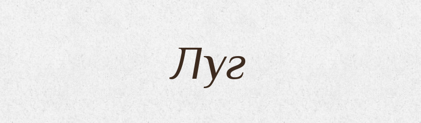 Луг — Тлумачний словник української мови