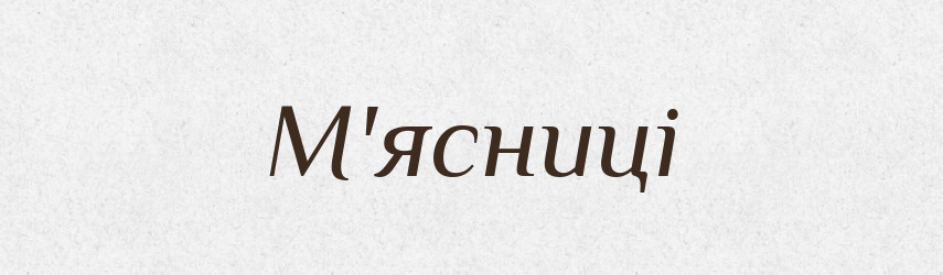 М'ясниці — Тлумачний словник української мови
