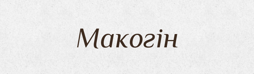 Макогін — Тлумачний словник української мови