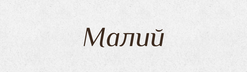 Малий — Тлумачний словник української мови