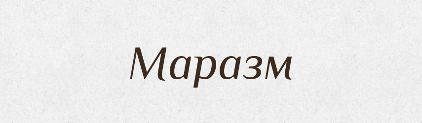 Маразм — Тлумачний словник української мови