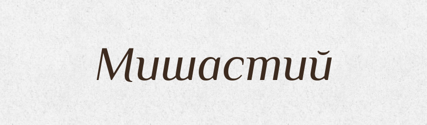 Мишастий — Тлумачний словник української мови