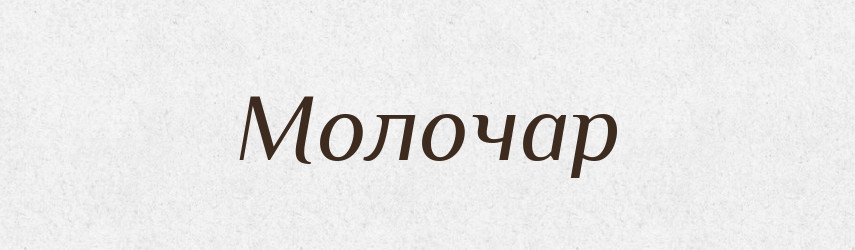 Молочар — Тлумачний словник української мови
