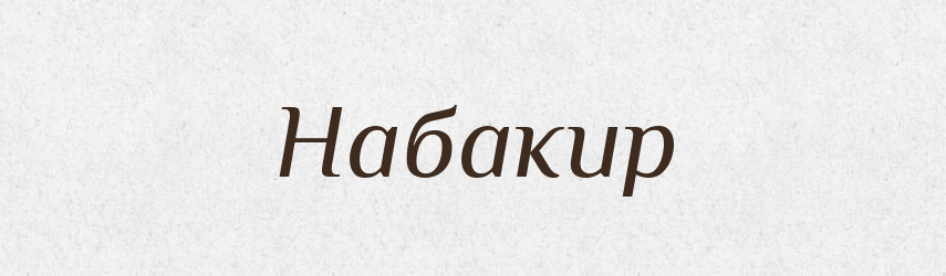 Набакир — Тлумачний словник української мови