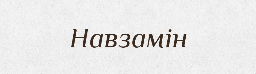 Навзамін — Тлумачний словник української мови
