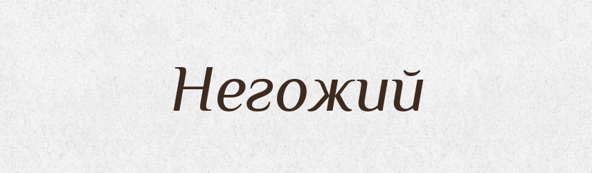 Негожий — Тлумачний словник української мови