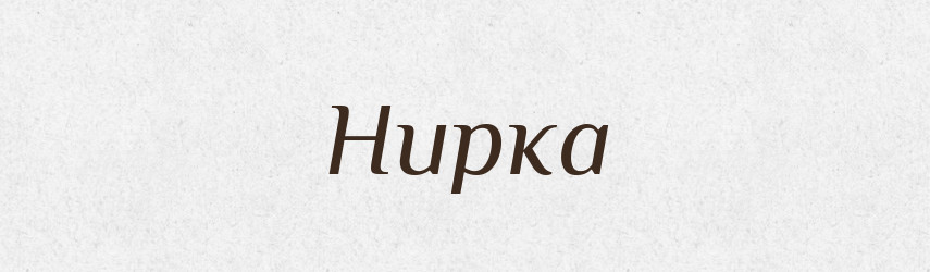 Нирка — Тлумачний словник української мови