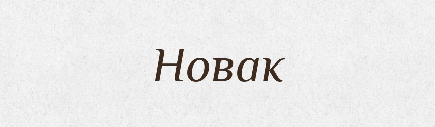 Новак — Тлумачний словник української мови