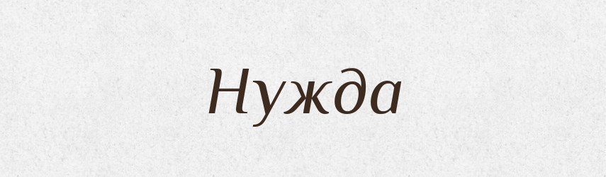 Нужда — Тлумачний словник української мови