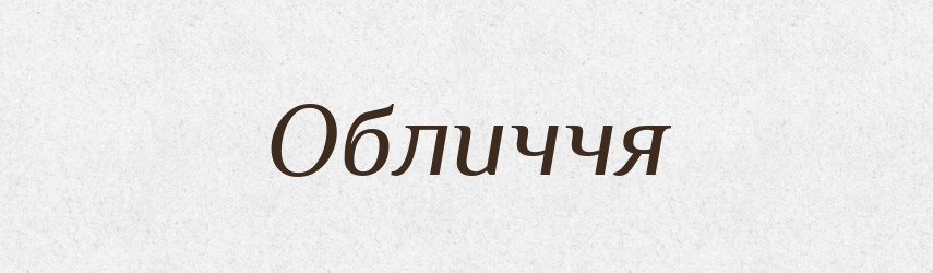 Обличчя — Тлумачний словник української мови