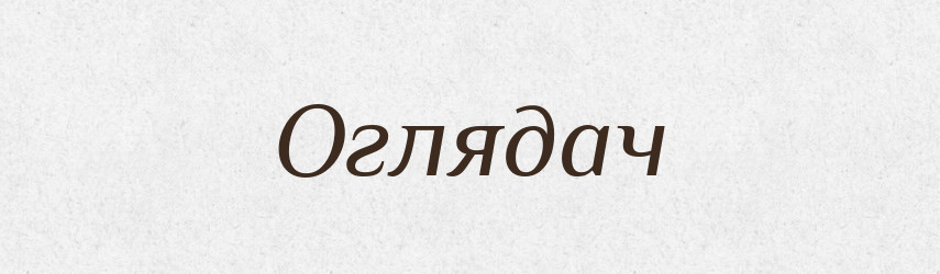 Оглядач — Тлумачний словник української мови