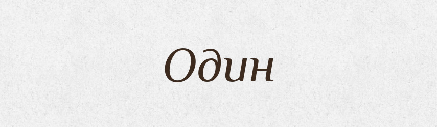 Один — Тлумачний словник української мови