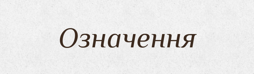 Означення — Тлумачний словник української мови