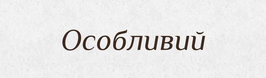 Особливий — Тлумачний словник української мови