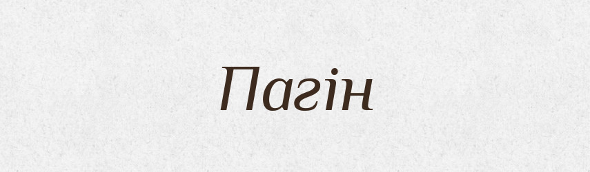 Пагін — Тлумачний словник української мови