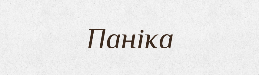 Паніка — Тлумачний словник української мови