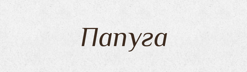 Папуга — Тлумачний словник української мови
