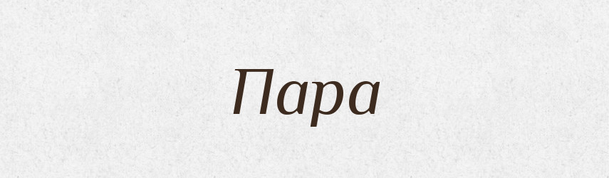 Пара — Тлумачний словник української мови