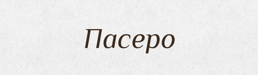 Пасеро — Тлумачний словник української мови