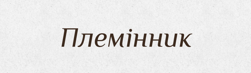 Племінник — Тлумачний словник української мови