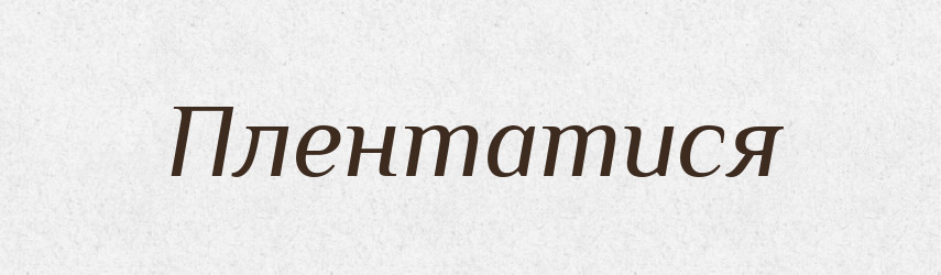 Плентатися — Тлумачний словник української мови