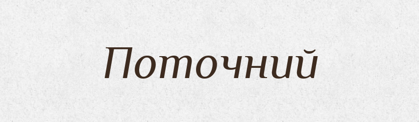 Поточний — Тлумачний словник української мови