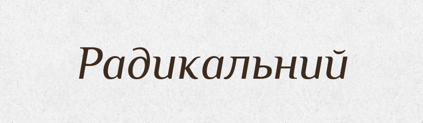 Радикальний — Тлумачний словник української мови