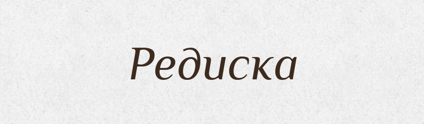 Редиска — Тлумачний словник української мови