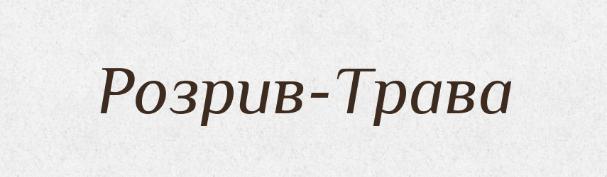 Розрив-Трава — Тлумачний словник української мови