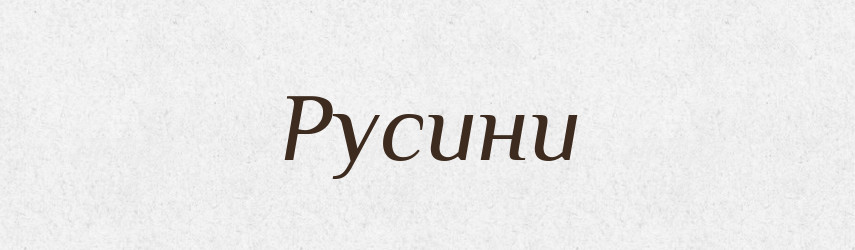 Русини — Тлумачний словник української мови