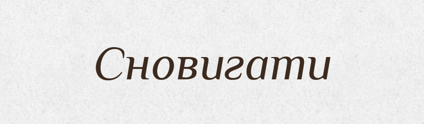 Сновигати — Тлумачний словник української мови