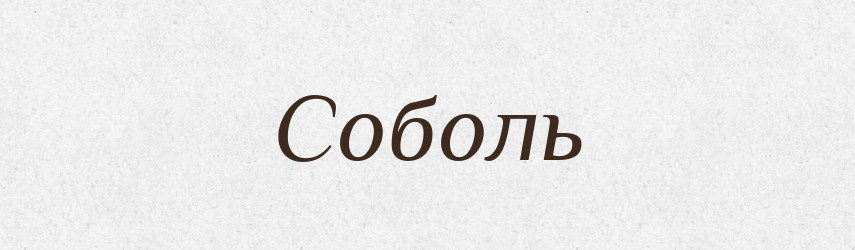 Соболь — Тлумачний словник української мови