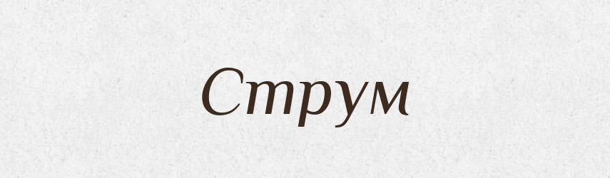 Струм — Тлумачний словник української мови