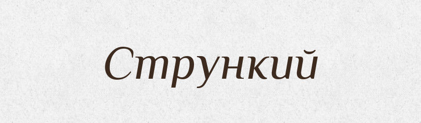 Стрункий — Тлумачний словник української мови