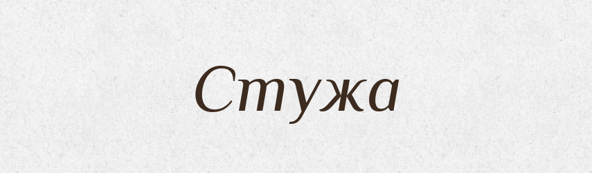 Стужа — Тлумачний словник української мови