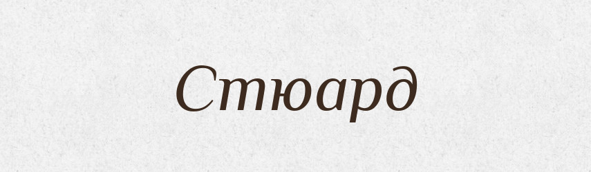 Стюард — Тлумачний словник української мови