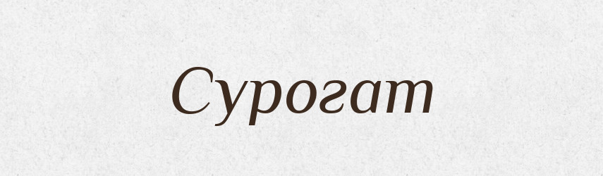 Сурогат — Тлумачний словник української мови