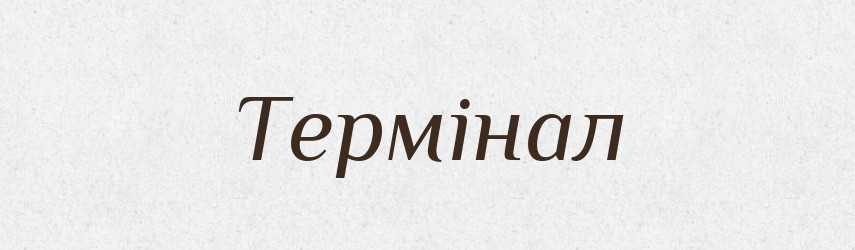 Термінал — Тлумачний словник української мови