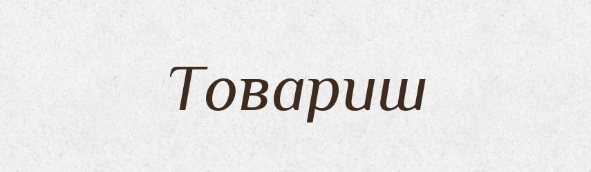 Товариш — Тлумачний словник української мови