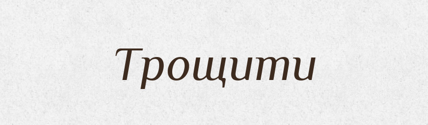 Трощити — Тлумачний словник української мови