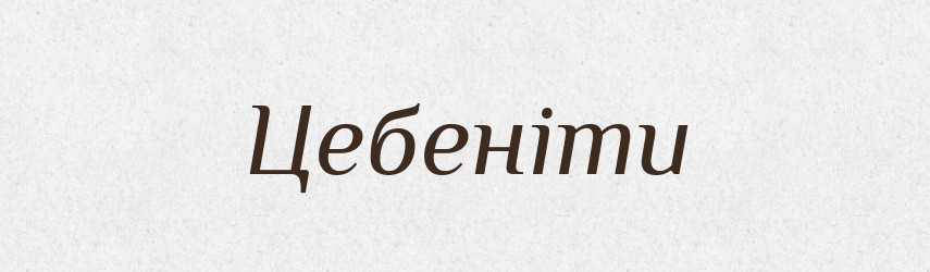 Цебеніти — Тлумачний словник української мови