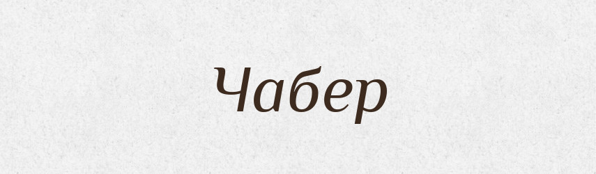 Чабер — Тлумачний словник української мови